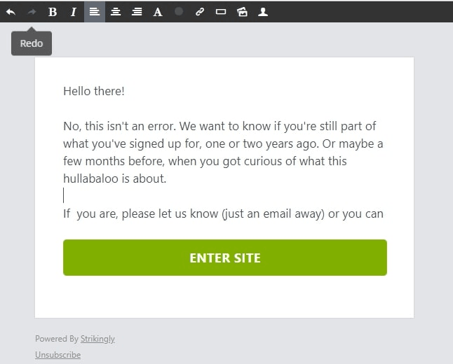 null Newsletter Strikingly